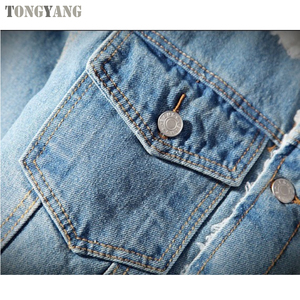 TONGYANG giacca e cappotto da uomo giacca di jeans in pile caldo alla moda moda invernale giacca da uomo Jean Outwear Cowboy maschile taglie forti - Product Image 6