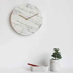 <span class=keywords><strong>Orologio</strong></span> <span class=keywords><strong>da</strong></span> <span class=keywords><strong>Parete</strong></span> Rotondo in Marmo <span class=keywords><strong>Bianco</strong></span> Personalizzato per Decorazione Casa - Product Image 1