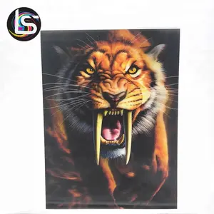 Товары Продажа Обнаженная картина lenticular 3d животных изображение для стене висит