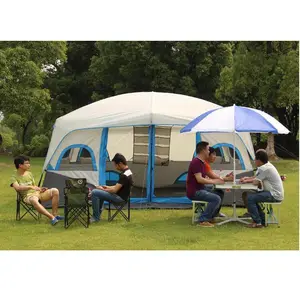 Outdoor Tenten Familie Teepee Draagbare Dubbele Laag Waterdicht Camping En Backpacken Tent Met Draagtas