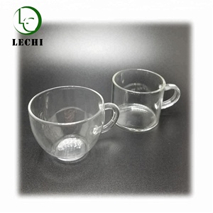 100 ML heat resistant glass small capacity mug tea cup with handle - Product Image 5