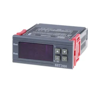 12V24V AC110V Tampilan Digital Cerdas Pengontrol Suhu dan Kelembaban Meter Sensor Relay 220V Termostat Pemanas Pendingin