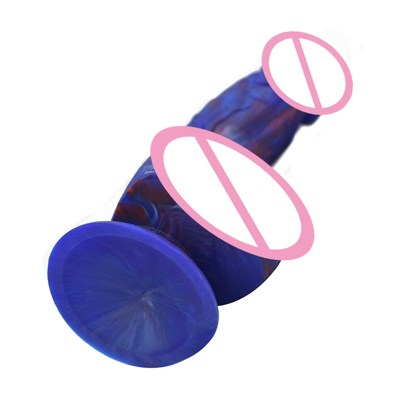 Femmes Masturbation Réaliste Gode Adulte Jouet avec Ventouse Coloré Silicone Liquide Grand Penis de Flexion Gode Pour Couple