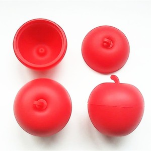 Produits Accessoires De <span class=keywords><strong>Vin</strong></span> De Qualité Alimentaire En Forme De Pomme En Silicone Réutilisable Sculpture Moules À Glace - Product Image 1