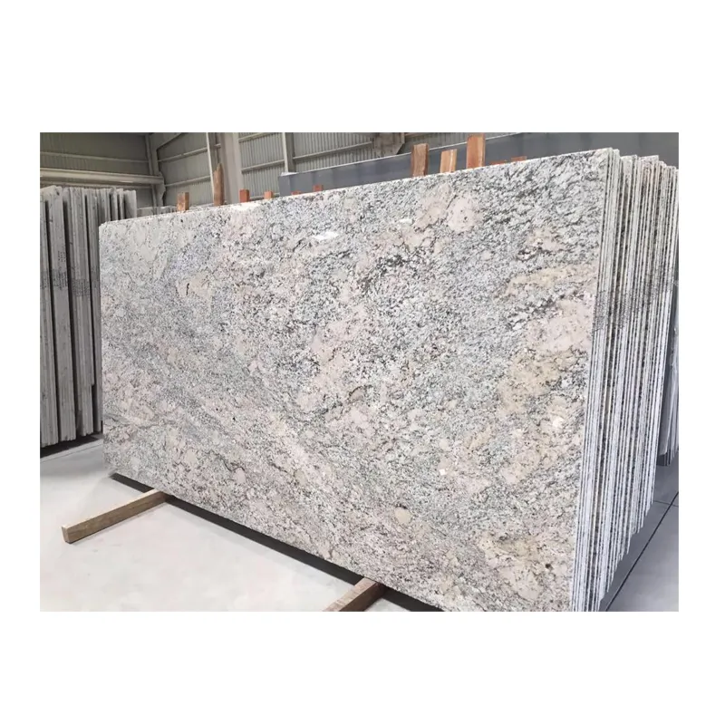 Kualitas tinggi alaska putih granit slab batu besar untuk lantai