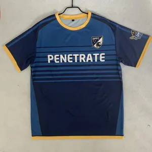 O envio gratuito de atacado dry fit futebol sublimação uniforme de futebol desgaste