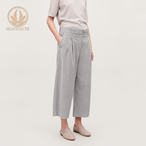 Bonne qualité Nouveau Style 100% Sieste douce Rayé À Jambes Larges, Coupe <span class=keywords><strong>Ample</strong></span>, Femmes Pantalons - Product Image 3
