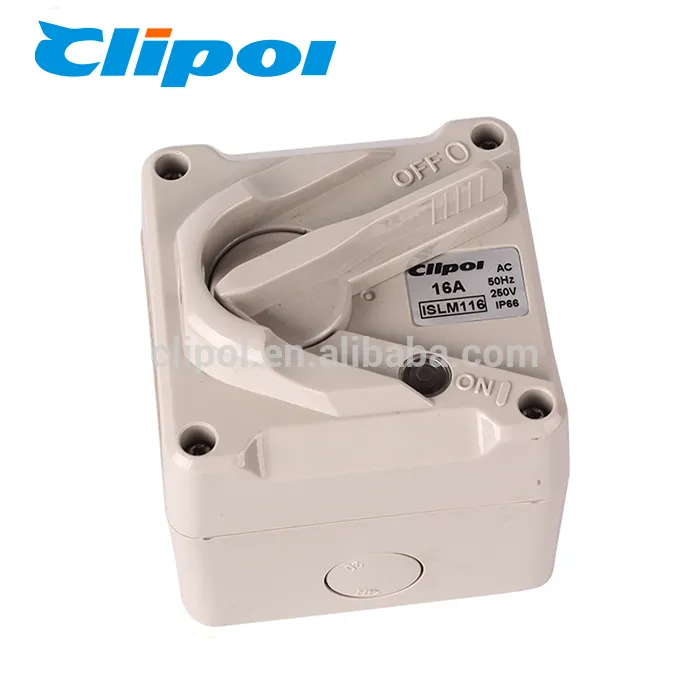 Electric isolator AC 16A water-resistant single phase isolator switch outdoor