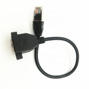 Kat 5e RJ45 <span class=keywords><strong>Ethernet</strong></span> Man-vrouw Panel Mount Verlengkabel - Product Image 4