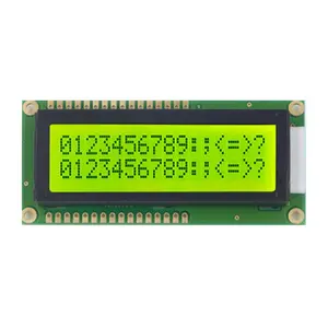 TCC(1602A2) Outdoor 16X2 Karakter Sinar Matahari Dapat Dibaca Modul Tampilan Lcd 16 Pin STN Monokrom 1602 Layar Lcd