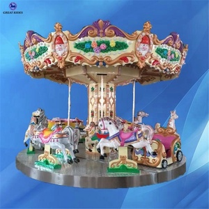 Lujo portátil Parque de Atracciones paseos Carrusel con remolque - Product Image 4