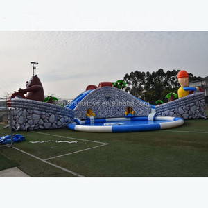 Piscine gonflable commerciale, parc aquatique géante sur le sol, en vente - Product Image 2
