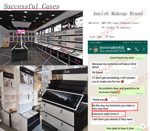 Étagère de magasin noire, présentoir de cosmétiques L'Oréal, mobilier de magasin, étagère/présentoir - Product Image 4