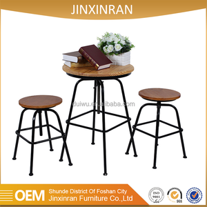 Foshan bonne qualité industrielle en plein air ronde en bois massif mini <span class=keywords><strong>bar</strong></span> table - Product Image 2