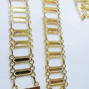 Su geçirmez sıcak satış moda alaşım çevre dostu altın bayan kadın Metal kemer - Product Image 3