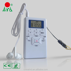 Idéal 2019 Combo <span class=keywords><strong>Mini</strong></span> Numérique Fm Radio De Poche Avec Boules <span class=keywords><strong>Quies</strong></span> - Product Image 1