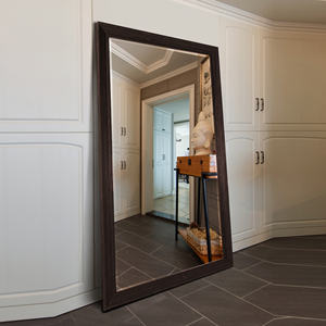 <span class=keywords><strong>Specchio</strong></span> da pavimento in legno con <span class=keywords><strong>Design</strong></span> contemporaneo <span class=keywords><strong>a</strong></span> figura intera personalizzato per uso decorativo del camerino - Product Image 2