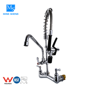Chrome tratamiento dos manejar montaje en pared sus 304 profesional restaurante grifo de cocina con saque <span class=keywords><strong>aerosol</strong></span> - Product Image 2
