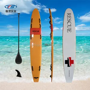 Durable sauvetage planche de surf de couleur orange de sauvetage de sauveteur de planche de surf