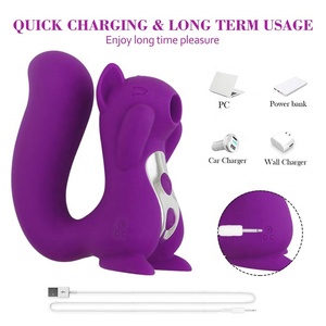Vibratore Scoiattolo a Suzione Multimodalità Massaggiatore Elettrico per il Seno e Stimolatore Clitorideo per Masturbazione Sex Toy Vibrante per Adulti per Donna - Product Image 3