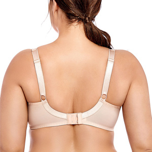 전체 그림 Underwire <span class=keywords><strong>Unlined</strong></span> 브래지어 플러스 크기 단단한 통기성 전체 코튼 브래지어 - Product Image 2