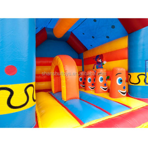 Tùy chỉnh chủ đề chú hề <span class=keywords><strong>Inflatable</strong></span> lâu đài trẻ em <span class=keywords><strong>Inflatable</strong></span> Bouncer/nhà bị trả lại/Nhảy lâu đài với trượt để bán - Product Image 3