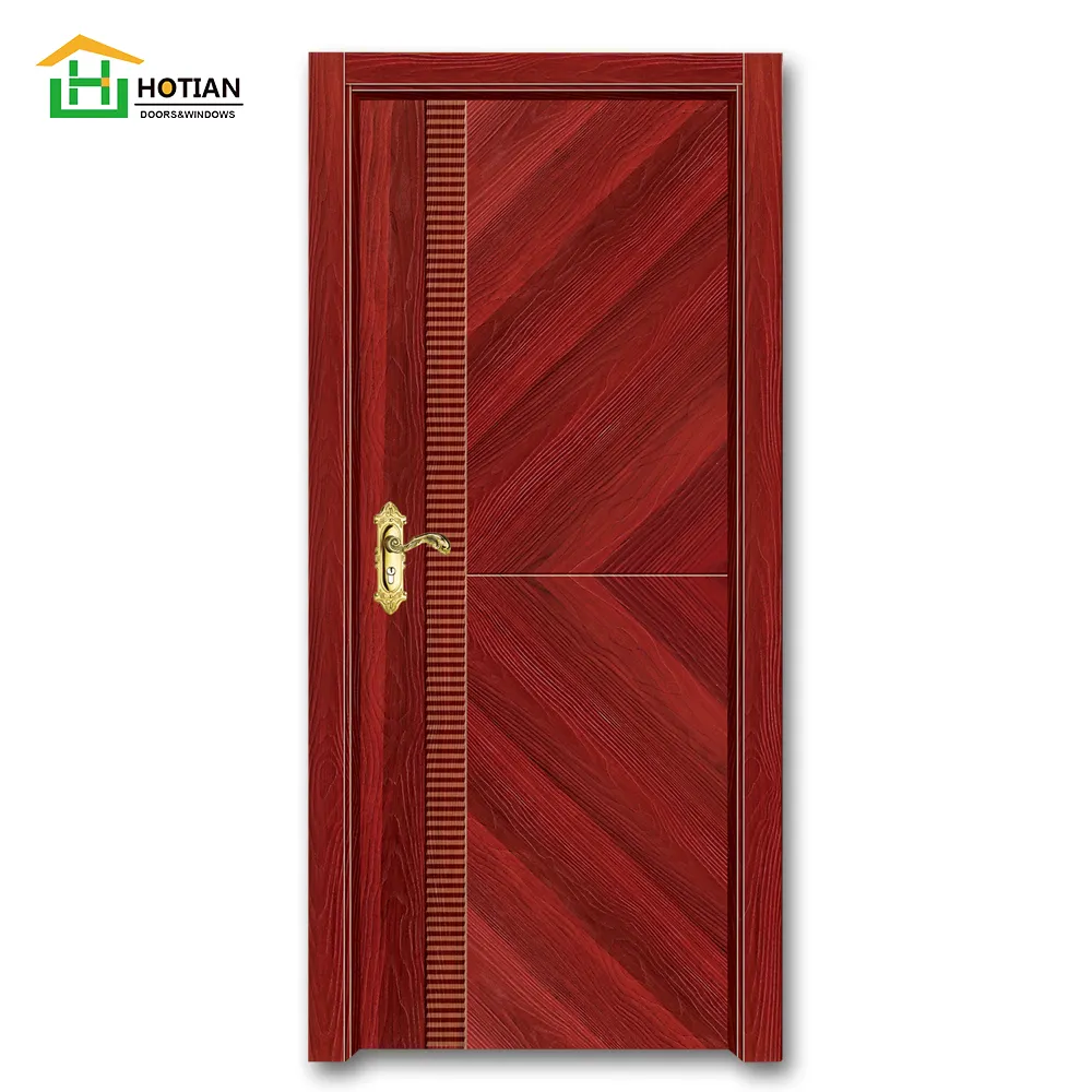 Beautiful teak soild hardwood main door design latest design interior wooden doors with frames