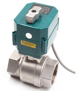 Động cơ Thiết bị truyền động 1/2 "3/4" 1 "11/4" 11/2 "2" BSP NPT van bi điện 9-35V 220V van bi cơ giới với điều khiển bằng tay - Product Image 3