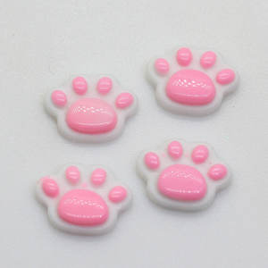 อุ้งเท้าหมีน้อย100ชิ้น,เรซิ่นหลังแบนน่ารักมากสำหรับประดับผม - Product Image 1