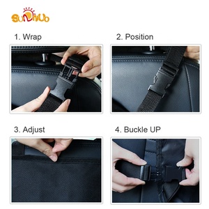 Impermeable coche detrás del asiento organizador protectores grandes del respaldo del asiento, Kick Mats Protector del asiento trasero