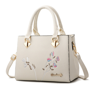 Borsa a tracolla Casual da ragazza con cinturino largo e grande decorazione ricamata con chiusura a cerniera - Product Image 6