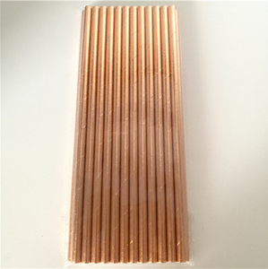 Jetable Pur couleur bronze or argent creative fournitures de mariage de fête <span class=keywords><strong>d</strong></span>'anniversaire <span class=keywords><strong>d</strong></span>écoration boire de paille de papier - Product Image 2