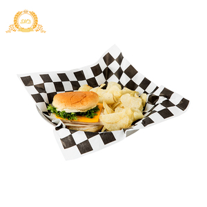 La comida blanca de papel a prueba de grasa Hamburguesa de papel de embalaje - Product Image 1