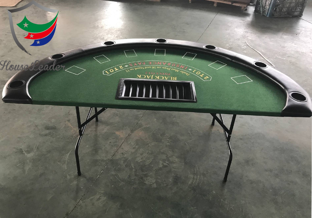 Poker Blackjack Table - Premium 72 Inch Reinforced Legs