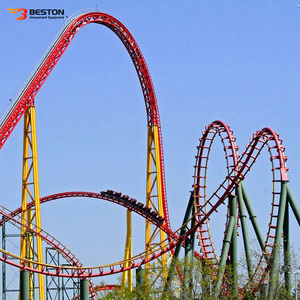 Parque de Atracciones equipo emoción velocidad de juego paseo en montaña rusa personalizado para venta parque temático 1 220V/380V Frp + acero 3 años - Product Image 1