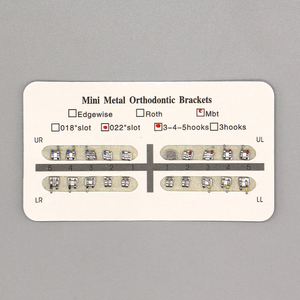 Brackets Ortodontici in Metallo MIM Mini Standard MBT per Uso Dentale - Product Image 1