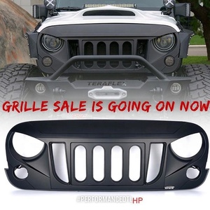 Negro parrilla delantera para jeep wrangler jk ojo de águila rejilla - Product Image 3