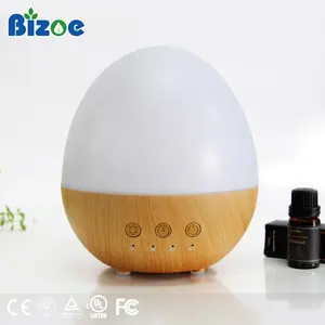 Bizoe卵型LEDライト超音波アロマテラピーアロマディフューザー