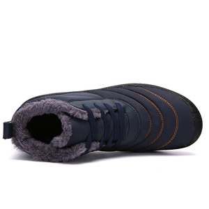 Zapatillas de casa cómodas con botines Unisex cálidos zapatos de algodón de invierno para hombres - Product Image 5