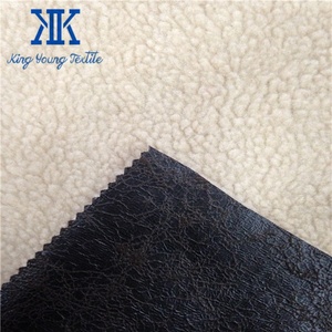 Tissu en daim nubuck poli, tissu en sherpa polaire collé / Tissu pour bottes plates en daim pour femmes / Tissu pour canapés inclinables en daim - Product Image 1