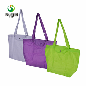 Venta al por mayor reciclaje ecológico <span class=keywords><strong>de</strong></span> <span class=keywords><strong>tela</strong></span> plegable bolsa <span class=keywords><strong>de</strong></span> poliéster - Product Image 4