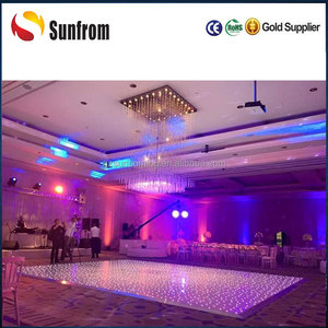 Meilleur Prix De Mariage RVB Lumineux Disco Portative Blanche Starlit LED Danse Avec Lumière - Product Image 4
