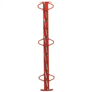 フェンスネット用1mヘビーデューティー電気フェンス赤色パワーコーティングスチールストレーナークランプ