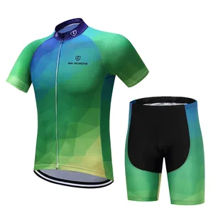 Zomer Korte Mouw Fietsen Jersey Set Ropa Ciclismo Hombre Mtb Fietsen Kleding Ademende Fiets Jersey