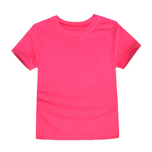 T-shirts pour garçons, hauts unis pour filles, t-shirts en coton uni à manches courtes pour <span class=keywords><strong>enfants</strong></span>, vêtements d'équipe vierges, t-shirts OEM ODM, vêtements pour bébés - Product Image 2