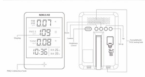 PM2.5 детектор Формалин TVOC тестер загрязнения машина для тестирования - Product Image 6