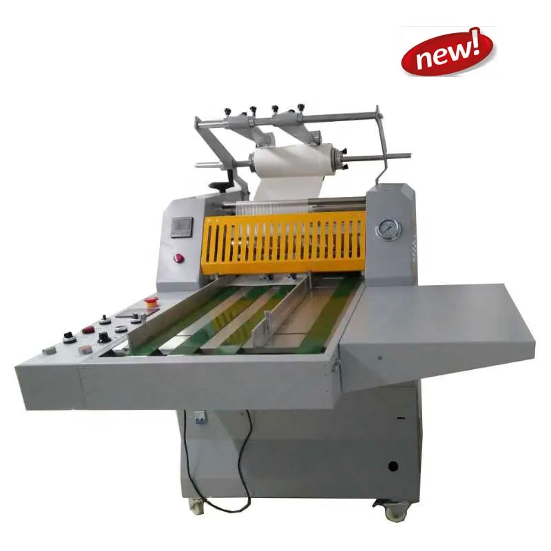 roll paper thermal hydraulic laminating machine with auto snap over lap system