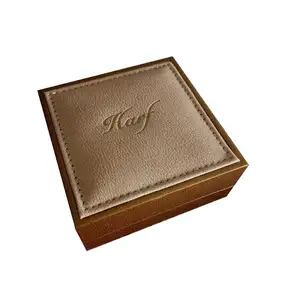 Custom Luxury Jewelry Paper Packaging Gift Box With Engraved Or Gold Foil Logo &Sewing Needlework