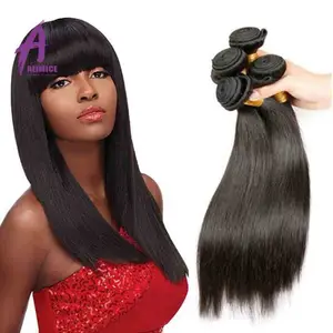Бесплатный образец реального необработанные virgin бразильский волос для женщин, черный, низкая цена покупки