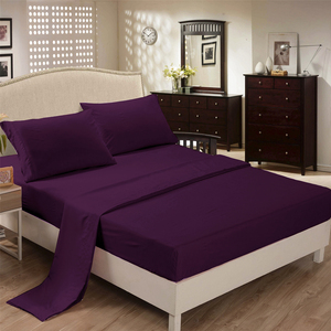 Bộ Ga Trải Giường 4 Mảnh Thoải Mái Ai Cập, Bộ Ga Giường Có Túi Sâu 1800 Đếm - Product Image 1